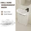 Meuble-lavabo autoportant de 23 po avec lavabo et portes à fermeture douce-106367930