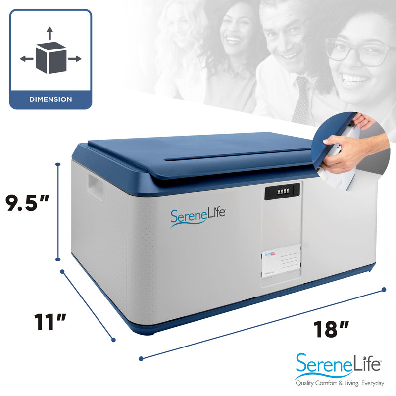 SereneLife Plastic Storage Tub & Tote