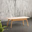 La table multifonctionnelle 100% bois massif peut être utilisée comme table centrale, table basse, table basse ou bureau personnel