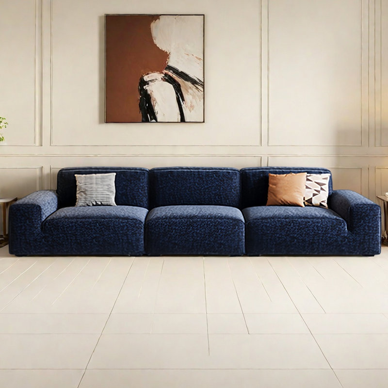 Canapé français de luxe simple et léger, 5, H 32,67 po x l 126 po x P 44 po
