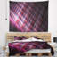 Tapisserie grise en métal abstraite rose foncé-28496637