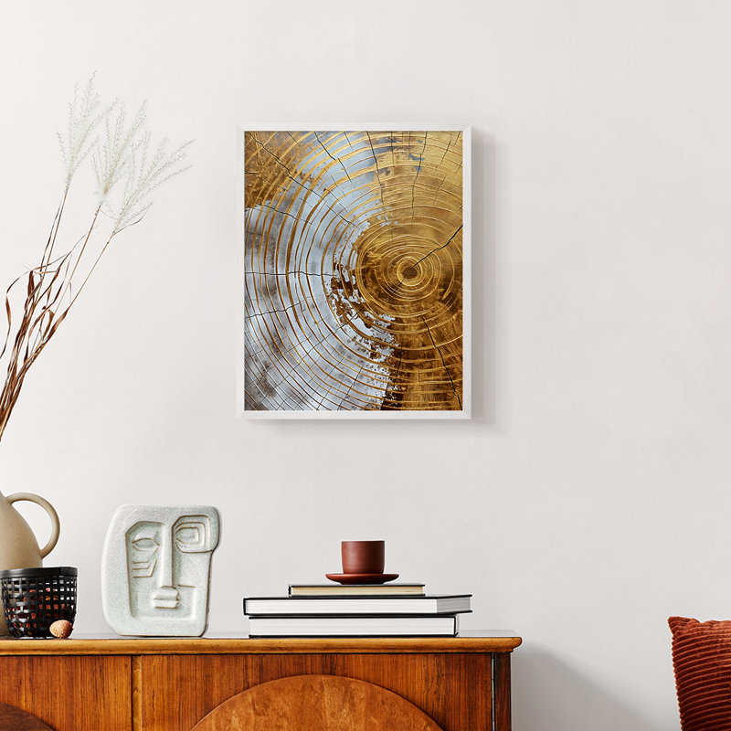 ABSTRACT Series CLV - reproduction encadrée de qualité supérieure - prête à être accrochée - aucun clou requis AAI400492