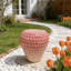 Tabouret à fruits Strawberry, tabouret surdimensionné en résine de 13,4 po, table d'appoint, décorations d'intérieur pour jardin, mobilier d'extérieur polyvalent