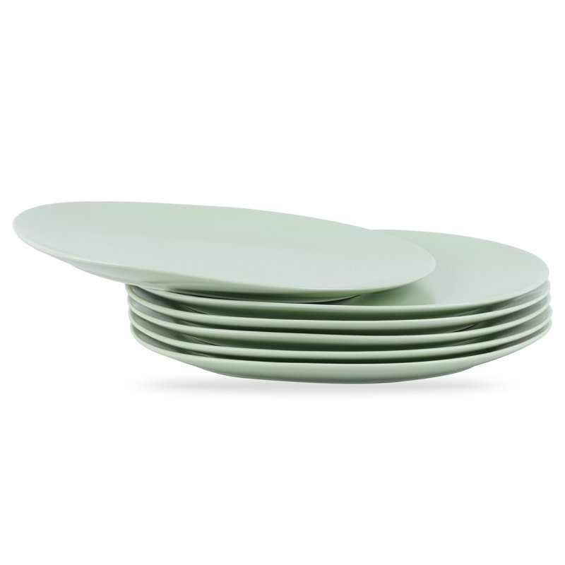 Ensemble d'assiettes en porcelaine Stone Lain Delilah, Vert lime