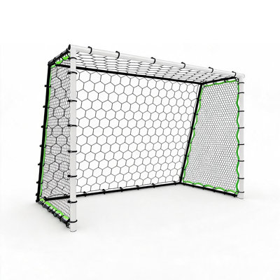 Portable Soccer Goal & Rebounder Set, Pop-Up Training Net with Ball, Pump, Cones, Steel Frame & Carry Bag, Indoor & Outdoor Youth & Family Training Equipment