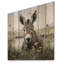 Farmhouse Donkey In Field III - âne sur bois-508331586