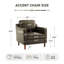 Chaise moderne en similicuir souple de 32 po Barton-1306278296