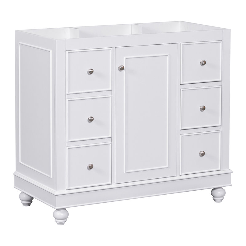 Base de meuble-lavabo simple 35,3 Levittown, Blanc