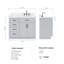 Meuble-lavabo simple en bois massif 42 po Tidworth avec plateau en quartz Carrara de 1,5 po-626085667-668100341-668100338