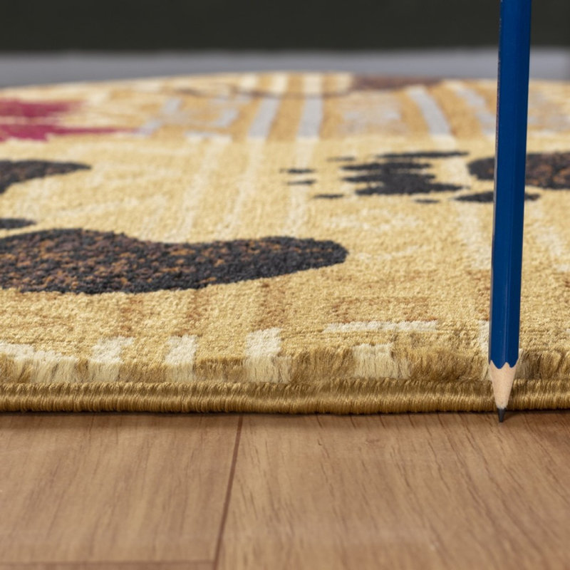 Nature's Nest GC_CBL3002 Multi 2 Ft. 7 In. X 7 Ft. 3 In. Lodge Area Rug, Runner 2'7" x 7'3"