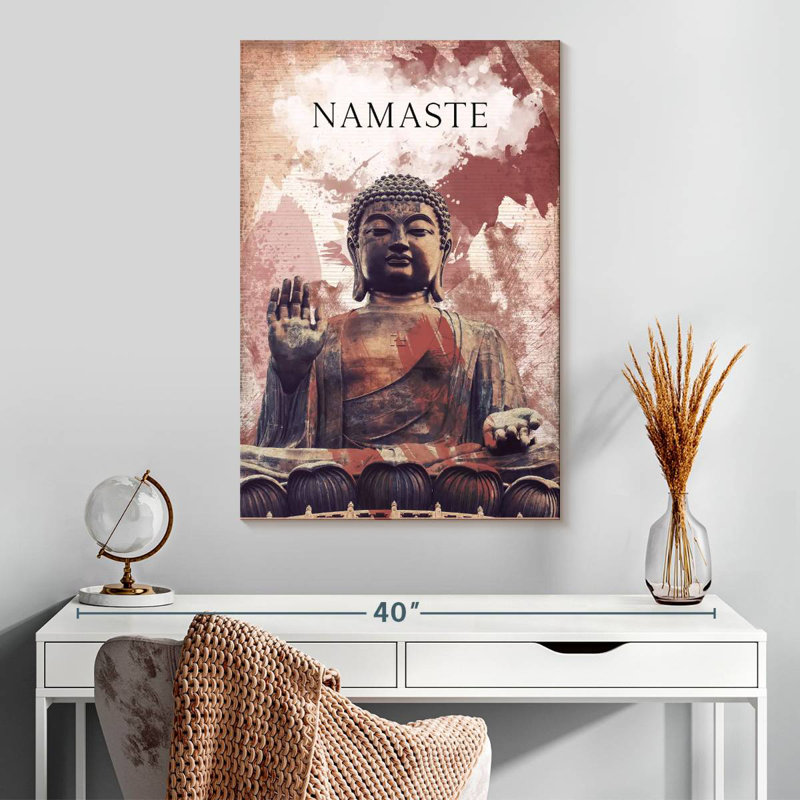 Statue de Bouddha Adella Namaste, H 30 po x l 20 po