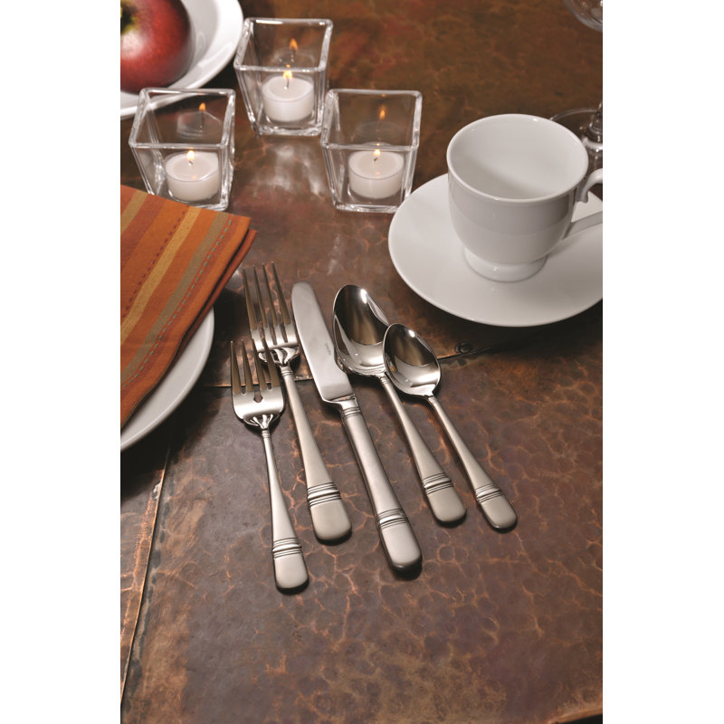 Satin Astragal Dessert Forks by Oneida (18/10)