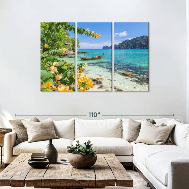 Gillard Ko Phi Phi Beach Scenery, 48" H x 74" W