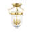 Husman Glass Semi Flush Mount-16518411-16518407