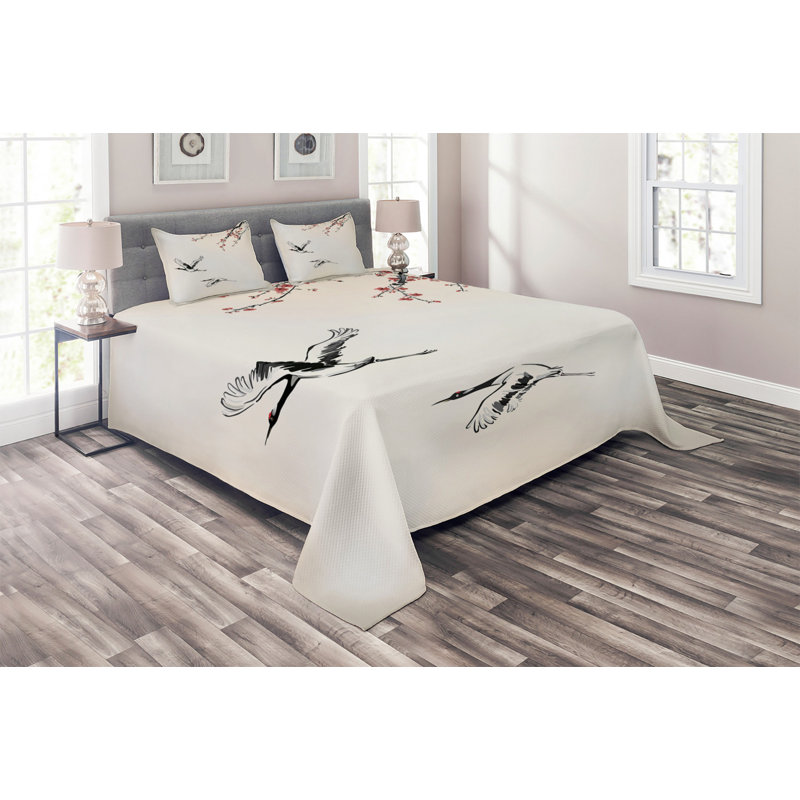 Eclectic Polyester Coverlet, King Bedspread + 2 Shams