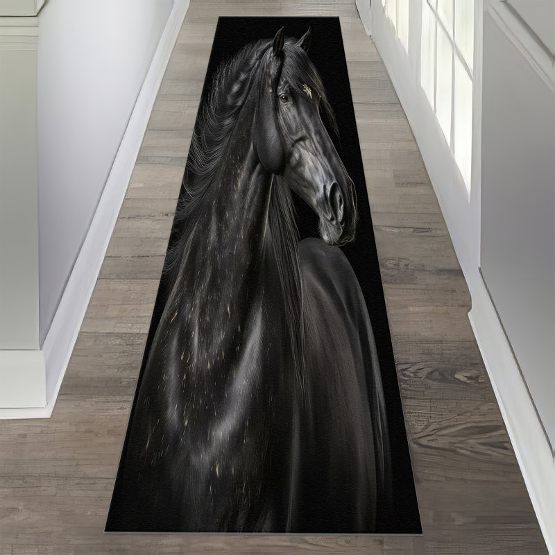 Floral Design With Pile Soft Type Printed Rug Perfect for Adding a Touch of Elegance to Your Living Space, Runner 3'3" x 9'2"