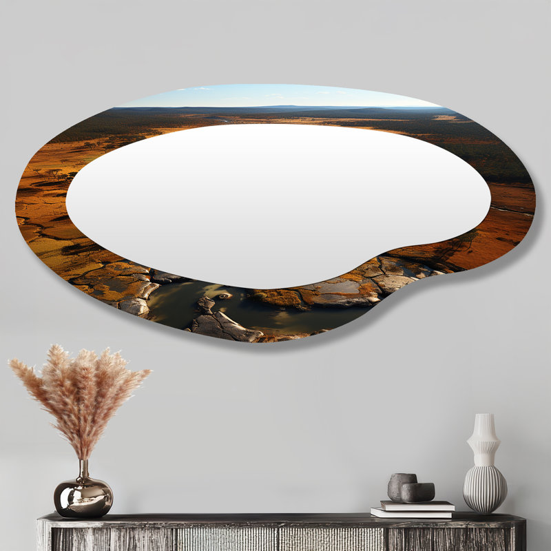 Miroir mural traditionnel irrégulier