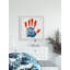 Impression encadrée « American Flag handprint »-51961038