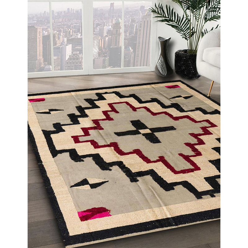 Abstract Indoor Rug, Round 8'