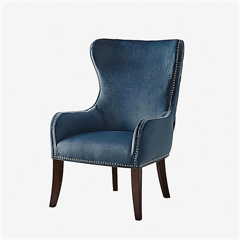Fauteuil d'appoint à dossier capitonné