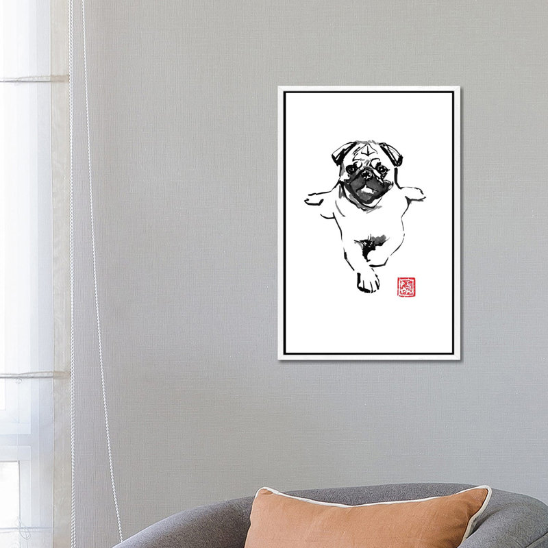 Carlin by Péchane - Print on Canvas, 66.04 cm H x 45.72 cm W, White Framed