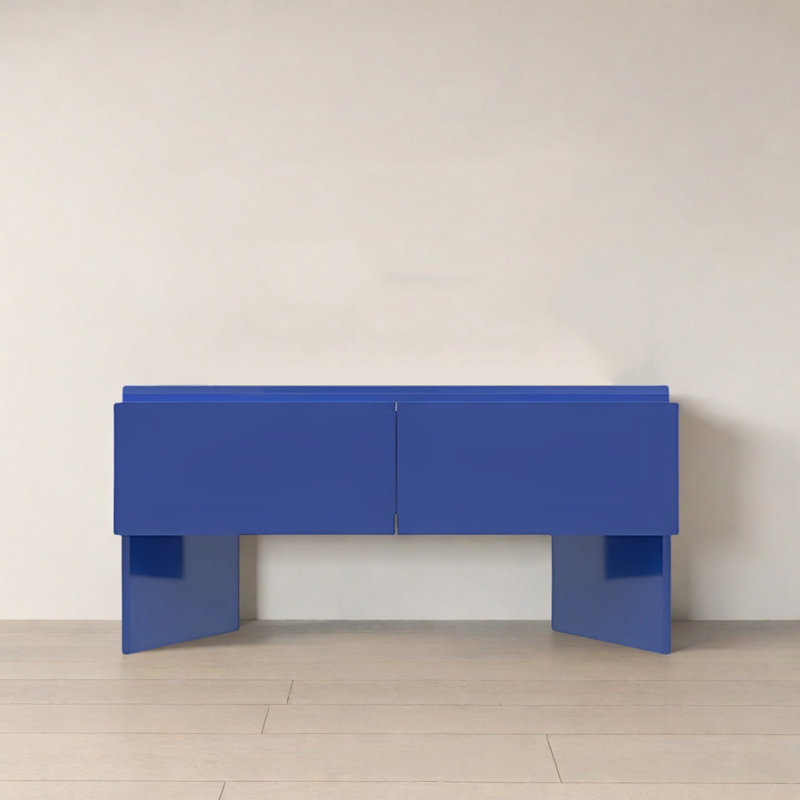 Console Modern Minimalist Art, Bleu, H 30,71 po x l 59,06 po x P 15,75 po