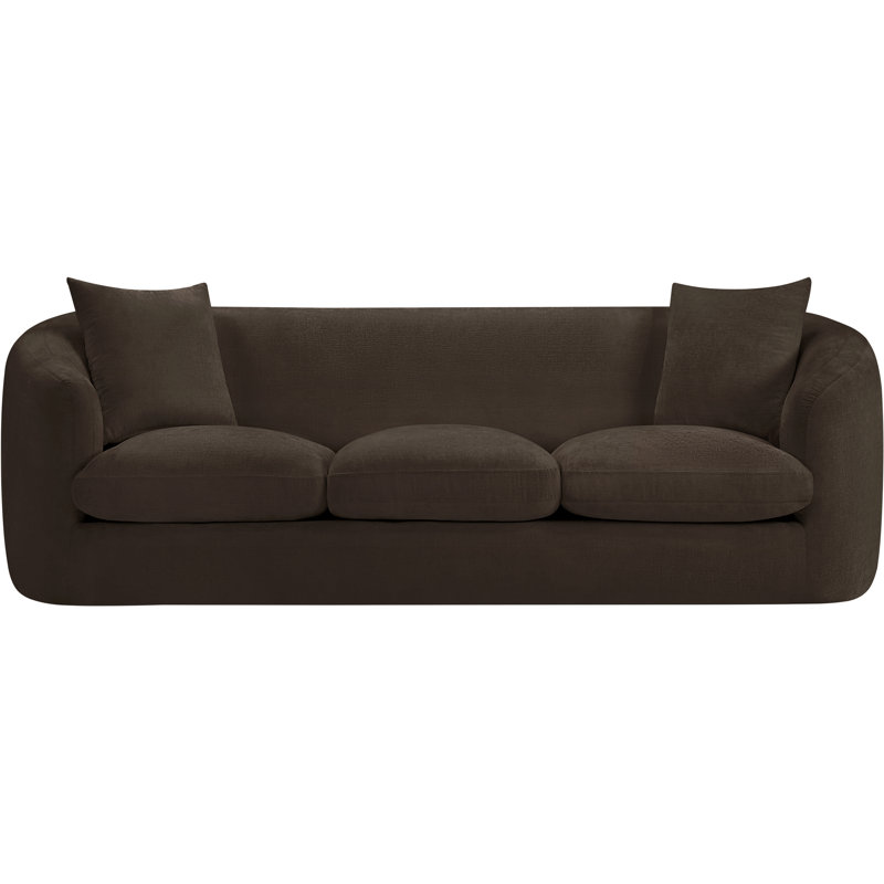 Canapé Penelope Millionder Chenille, Tissu chenille brun