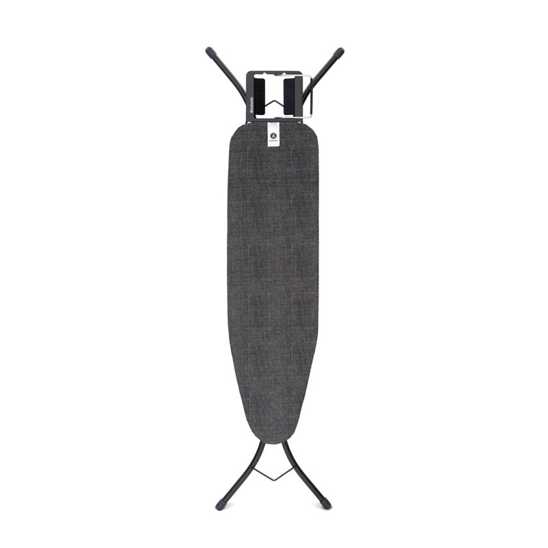 Brabantia Size A Small Ironing Board with Steam Iron Rest, Denim Black