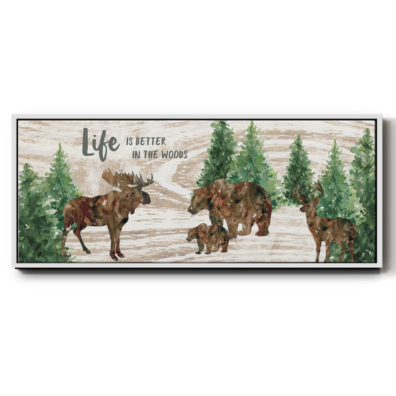 Better in the Woods- Framed Canvas