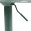 Ensemble de tabourets de bar 2 tabourets de bar pivotants à hauteur réglable avec dossier, chaises d'îlot de cuisine en cuir polyuréthane sans accoudoirs, grande base robuste pour la maison / le bar / le restaurant-1180975572