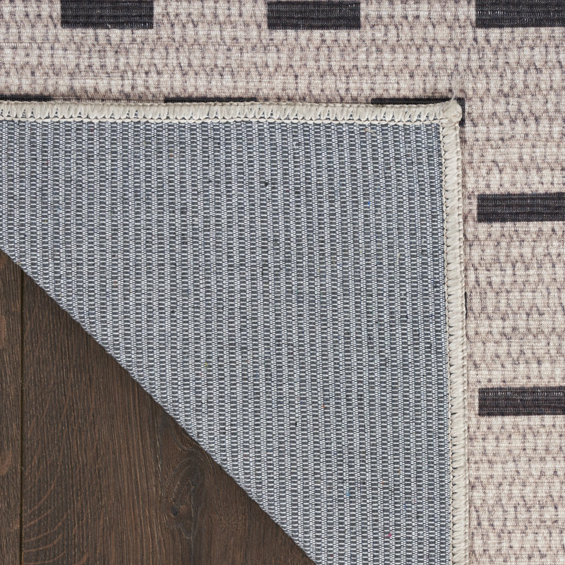 Tapis en mélange de polyester lavable à la machine avec envers antidérapant Bracan, Rectangle 8 pi x 10 pi