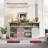 Cecilly TV Stand for TVs up to 65" with 2 Sliding Barn Doors and Built-In Charging Station-491106488