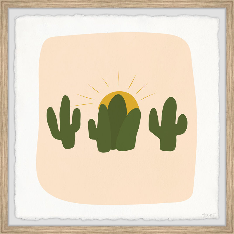 Cactus Cuttings - Single Picture Frame Painting, 61cm H x 61cm W 