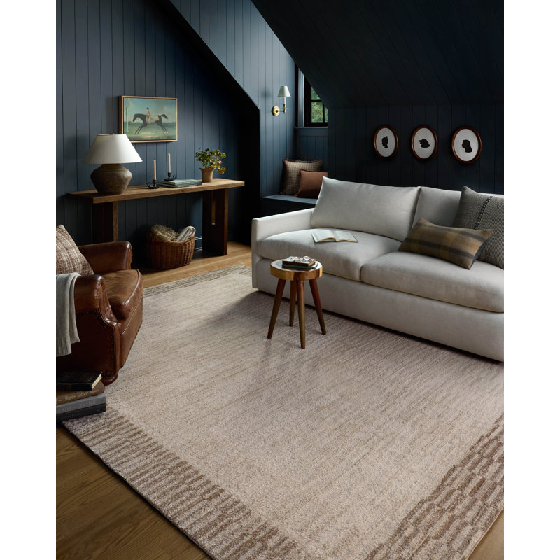 Tapis ivoire / galet Chris Loves Julia x Loloi Calvin, Rectangle 7 pi 10 po x 10 pi
