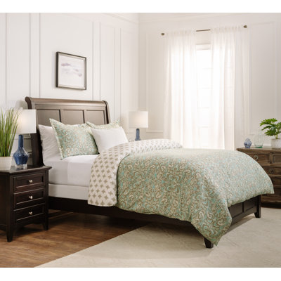 Ultra Soft Damask Reversible Duvet Cover Set