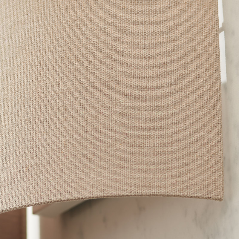 Paige Steel Flush Mounted Sconce, Natural