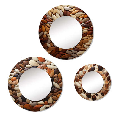 Dilar Metal Round Mirror