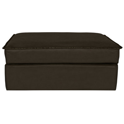 Urban Cowboy Leather Ottoman