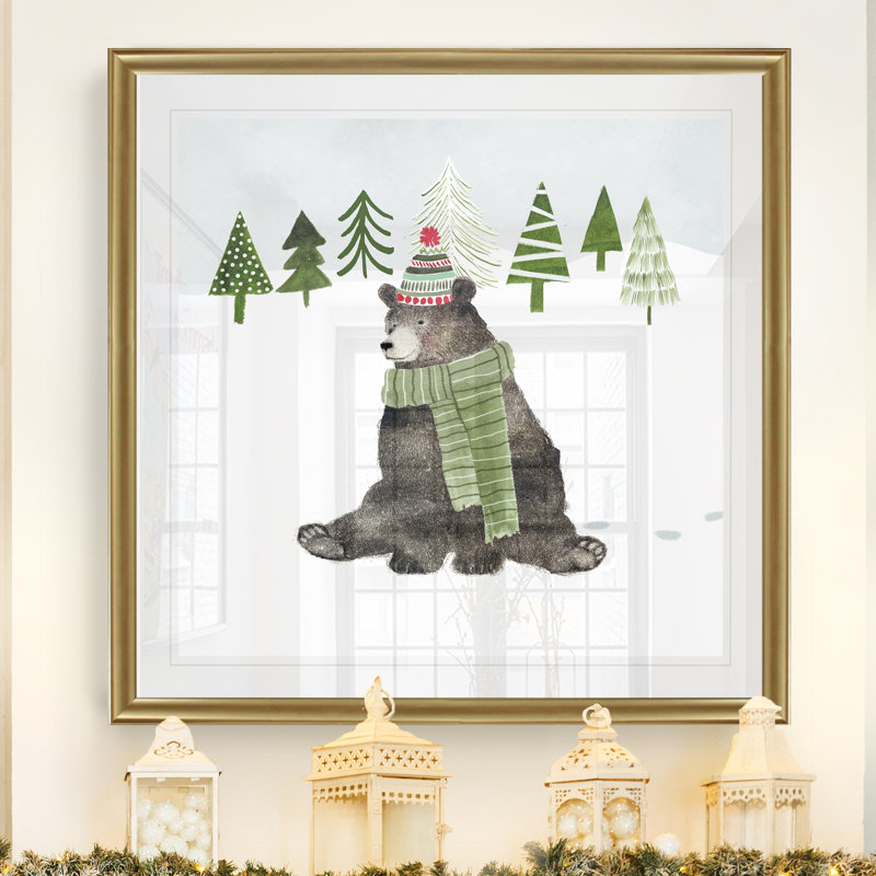 Bois de noël iv, reproduction d’art, H 10 po x l 10 po x P 1,5 po, Toile tendue