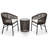Kuo 3 Piece Lounge Chair with Cushions-197686711