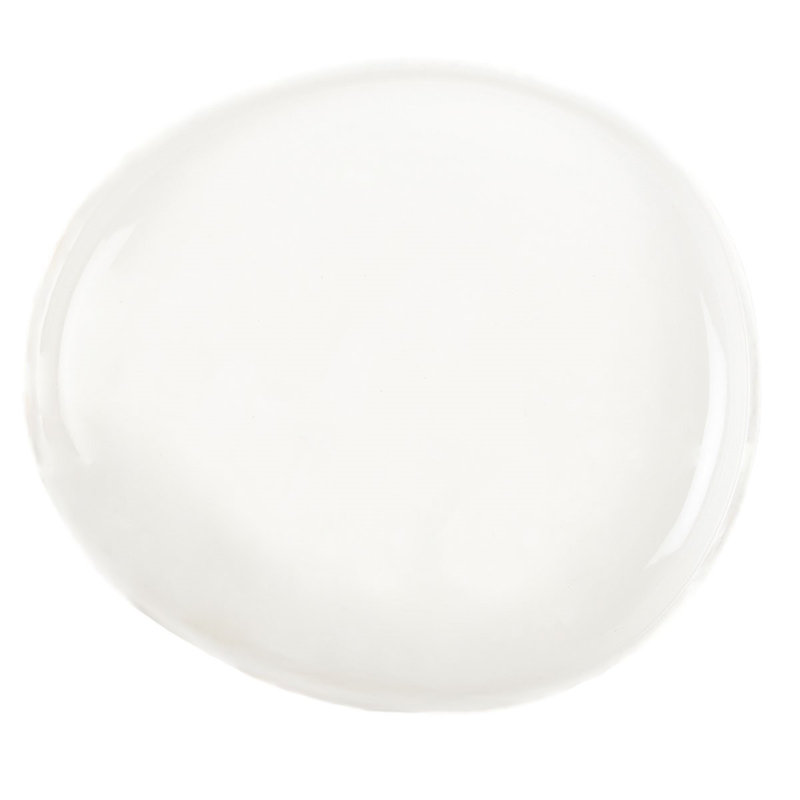White Ceramic Dinner Plate