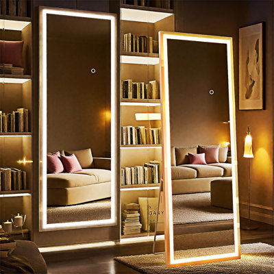 Miroir pleine grandeur avec lumières