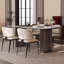 Sintered Stone Stainless Steel black and white Dining Table-1783536414