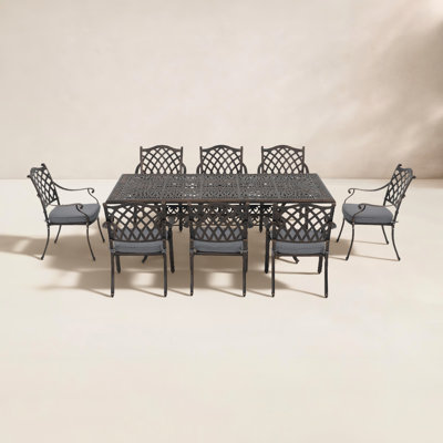 Amechi 86" Patio Dining Set