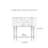 Retro Minimalist Art Console Table with 2 Drawers