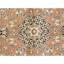 Hand Knotted Wool Area Rug in Rose