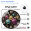 Horloge murale festive en verre