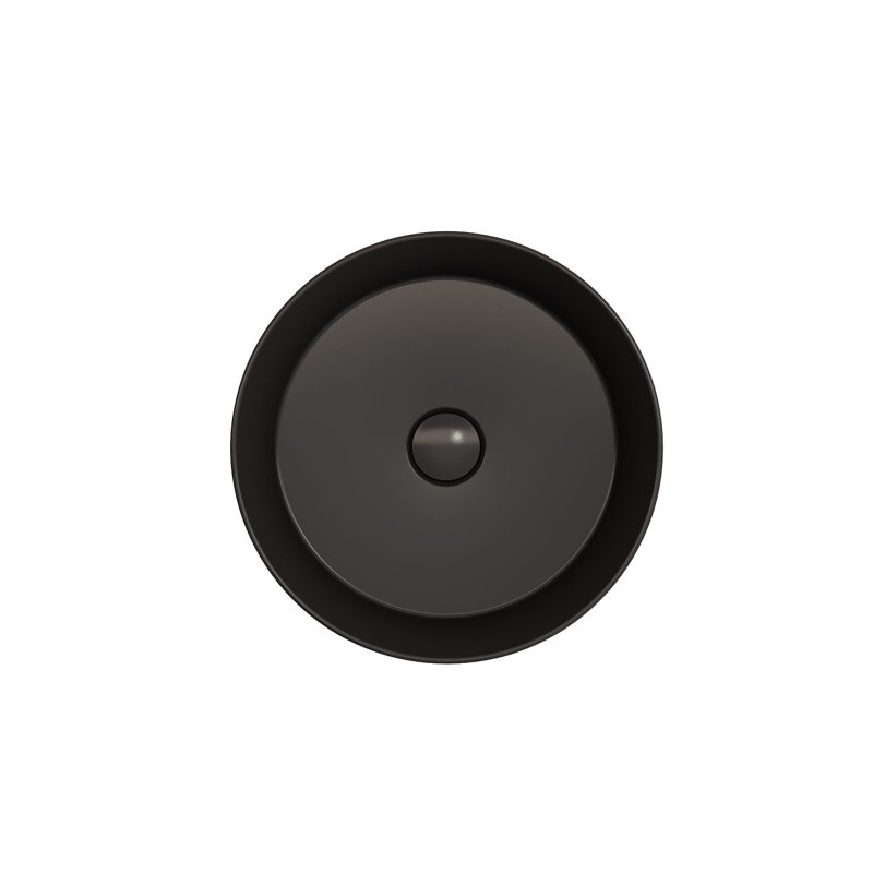 Sottile 15.04'' L Bathroom Sink, Matte Black