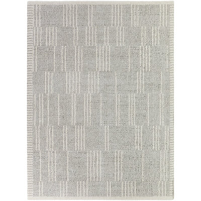 Tapis rayé gris délavé Wyoming