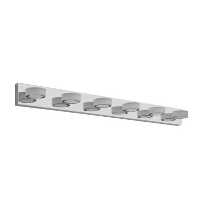 Modern Chrome LED Vanity Lights Fixtures For Bathroom Mirror, Energy-Saving And Adjustable